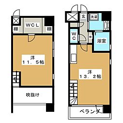 丸の内スクエア 1LDKの間取図画像