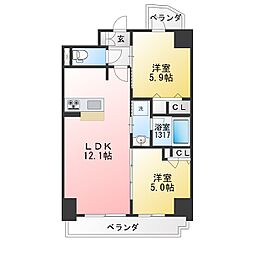 間取図画像 2LDK