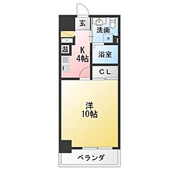 OIKOS 1Kの間取図画像