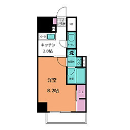 TENAS 1Kの間取図画像