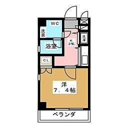 izumi 1Kの間取図画像