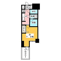セイワパレス丸の内駅前プレミア 1Kの間取図画像