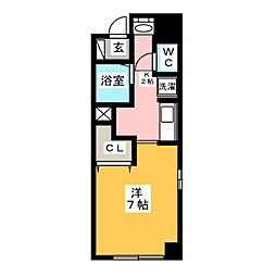 GP栄本町通り 1Kの間取図画像