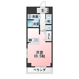 neplus ワンルームの間取図画像