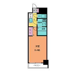 エスリード泉プレステージ 1Kの間取図画像
