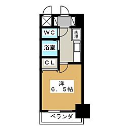 プレサンス新栄デコール 1Kの間取図画像