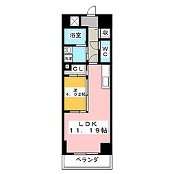 GRANDUKE東桜 1LDKの間取図画像