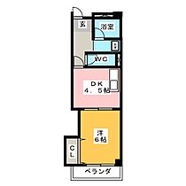 ケイツーホソノ  ｜ 愛知県名古屋市中川区高畑１丁目（賃貸マンション1DK・4階・25.00㎡） その2