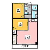 ケイツーホソノ  ｜ 愛知県名古屋市中川区高畑１丁目（賃貸マンション2LDK・8階・69.00㎡） その2