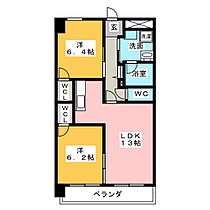 オーク  ｜ 愛知県名古屋市中川区荒子１丁目（賃貸マンション2LDK・1階・58.08㎡） その2