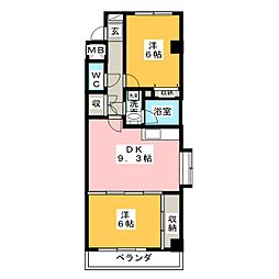 KSプラネット 2LDKの間取図画像