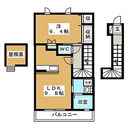 アーバンビレッジ 1LDKの間取図画像
