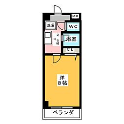 ヤマトマンション大畑2 1Kの間取図画像