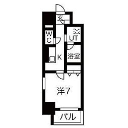 LAPISTWOLES 1Kの間取図画像