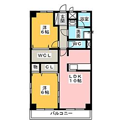 グッドウィルID 2LDKの間取図画像