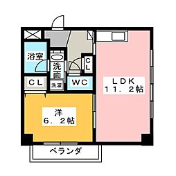 ショコラ 1LDKの間取図画像