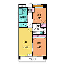 ファーストステージ清水ケ岡  ｜ 愛知県名古屋市瑞穂区彌富町字桜ケ岡（賃貸マンション2LDK・1階・55.00㎡） その2