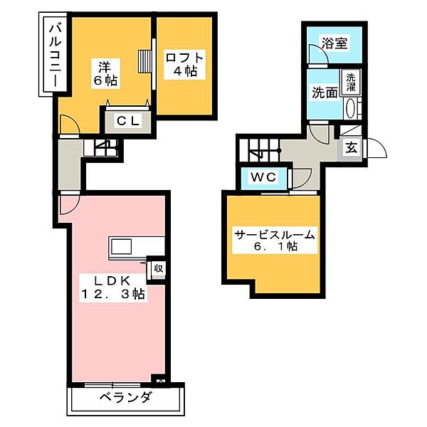 アントニオハウス ｜愛知県名古屋市昭和区宮東町(賃貸アパート1SLDK・1階・48.00㎡)の写真 その2