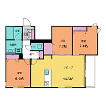 ベラ　コリナ 201 ｜ 愛知県名古屋市昭和区山中町１丁目6番地（賃貸マンション3LDK・2階・79.75㎡） その2