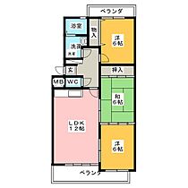 ビラージュ峰  ｜ 愛知県名古屋市昭和区山里町（賃貸マンション3LDK・3階・64.20㎡） その2