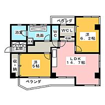 カトレヤビル  ｜ 愛知県名古屋市昭和区隼人町（賃貸マンション2LDK・9階・64.39㎡） その2