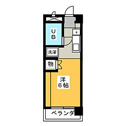 ハイム伊勝 ワンルームの間取図画像