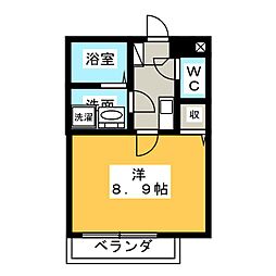 中央ビルディング(株)第二中央ビル 1Kの間取図画像