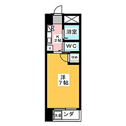 ナビオ杁中 1Kの間取図画像