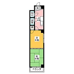 岩本友光ビル 2Kの間取図画像
