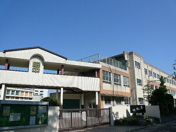 画像24:中学校「名古屋市立日比野中学校まで1004m」
