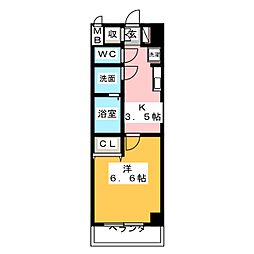 間取図画像 1K