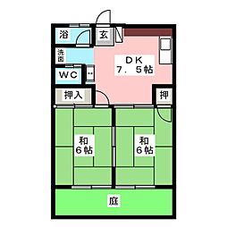 間取図画像 2DK