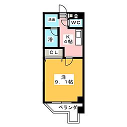〜エトワール　ポレール〜 7階1Kの間取り