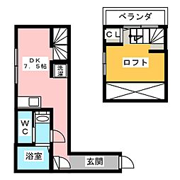 セレステ ワンルームの間取図画像