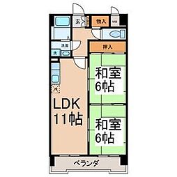 ファミール元柴田東町 2LDKの間取図画像