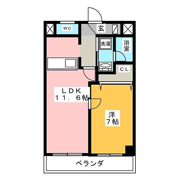 グリーンピアヤマフク ｜愛知県名古屋市中区大須１丁目(賃貸マンション1LDK・4階・44.82㎡)の写真 その2