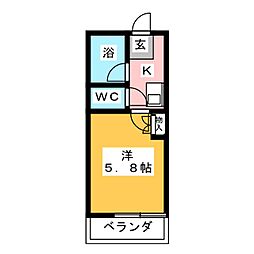 間取図画像 1K