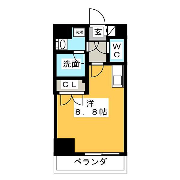 レジデンシア大須 ｜愛知県名古屋市中区大須１丁目(賃貸マンション1R・10階・24.82㎡)の写真 その2