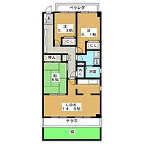 サクラ雪見レジデンス  ｜ 愛知県名古屋市昭和区雪見町２丁目（賃貸マンション3LDK・1階・82.37㎡） その2