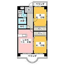 ファミーユ千代田  ｜ 愛知県名古屋市中区千代田３丁目（賃貸マンション2LDK・5階・57.92㎡） その2