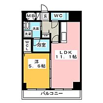 ラシュレ大須  ｜ 愛知県名古屋市中区大須４丁目（賃貸マンション1LDK・2階・40.98㎡） その2