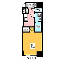 S-RESIDENCE東別院 1Kの間取図画像