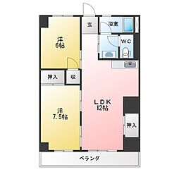 石辰ビル 3DKの間取図画像
