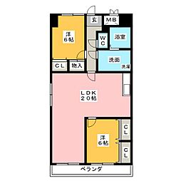 グレイスコート千代田 3LDKの間取図画像