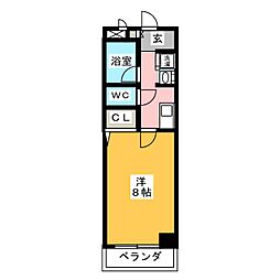 HAST鶴舞ビル 1Kの間取図画像