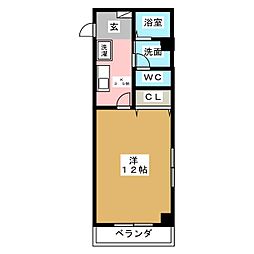 エスポワール東別院 1Kの間取図画像