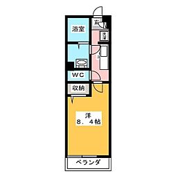 リブリ・グランシャインゴキソ 1Kの間取図画像