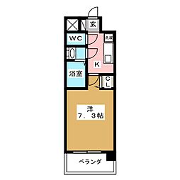 S-FORT大須観音 1Kの間取図画像