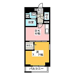 アーデルドルフ 1DKの間取図画像