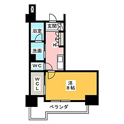 グラン・アベニュー鶴舞公園 1Kの間取図画像